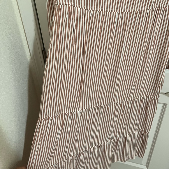 Max Studio Pink Striped Long Sleeve Dress - Picture 4 of 4